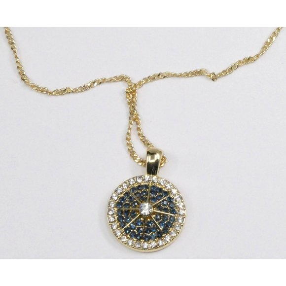 Discover the Alluring NEW Gold-Tone Crystal Nautical Pendant Necklace - Picture 4 of 6